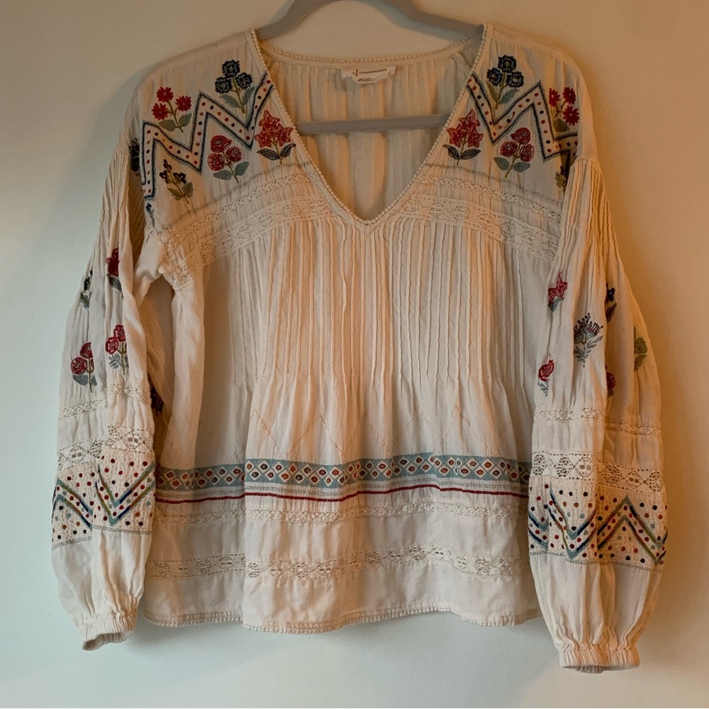 Anthropologie Kayla embroidered blouse - Picture 4 of 7